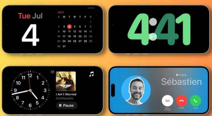 横山苹果手机维修分享iOS17横屏充电待机显示有什么好处 