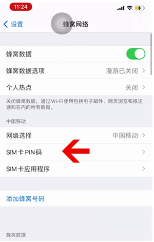 横山苹果14维修网分享如何给iPhone14的SIM卡设置密码 