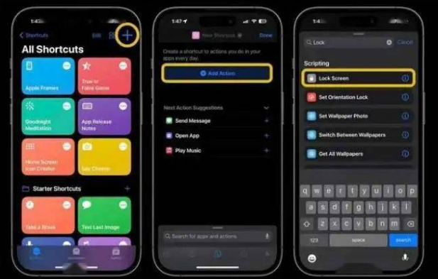 横山苹果14锁屏维修店分享iPhone14升级iOS16.4后如何创建锁屏快捷方式 