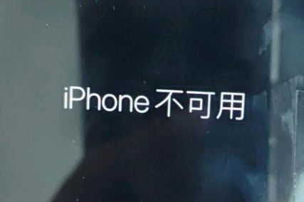 横山苹果服务网点分享锁屏界面显示“iPhone 不可用”如何解决 